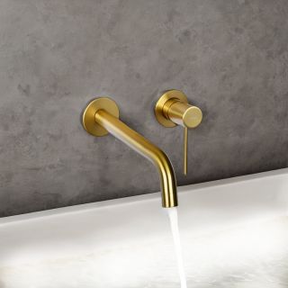 Встраиваемый смеситель для раковины Raiber Graceful RPG-004 золото матовое